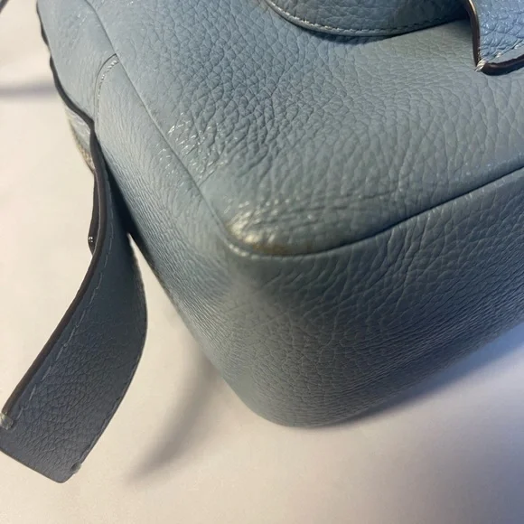 Coach Blue  Pebble Leather Mini Backpack - Picture 9 of 16